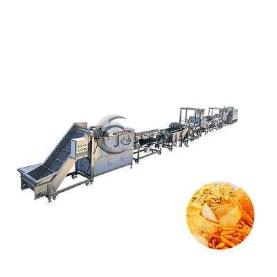замороженная французская технологическая линия картофеля фри 2000kg/H делая упаковку