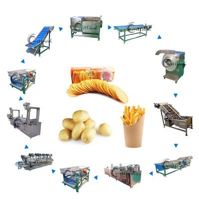электрическая машина продукции картофельных чипсов 150kg/H