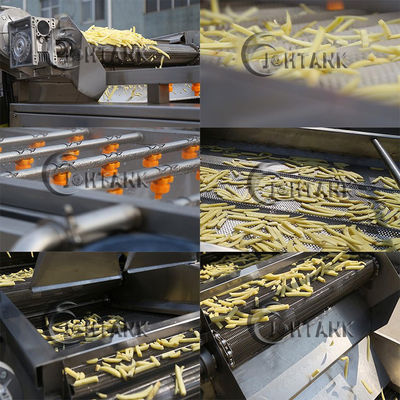Полностью автоматический замороженный французский картофель фри SS304 делая картофельными чипсами машины производственную линию