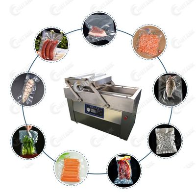 Машина упаковки вакуума камеры двойника мяса цыпленка